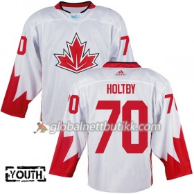 Canada Hockeydrakt Braden Holtby 70 World Cup i ishockey 2016 Hvit - Barn
